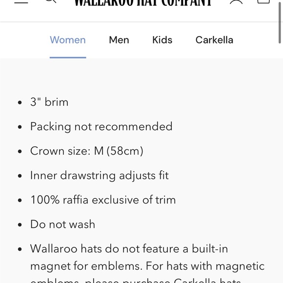 NWT CATALINA COWBOY HAT BY THE WALLAROO COMPANY - Picture 2 of 8